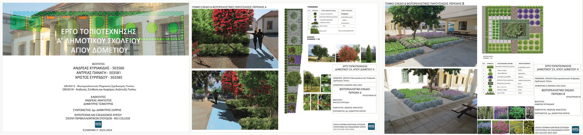 Έργο Τοπιοτέχνησης Α’ Δημοτικού Σχολείου Αγίου Δομετίου από τους φοιτητές των προγραμμάτων σπουδών  «Κηποτεχνία & Σχεδιασμός Κήπου» του KES COLLEGE
